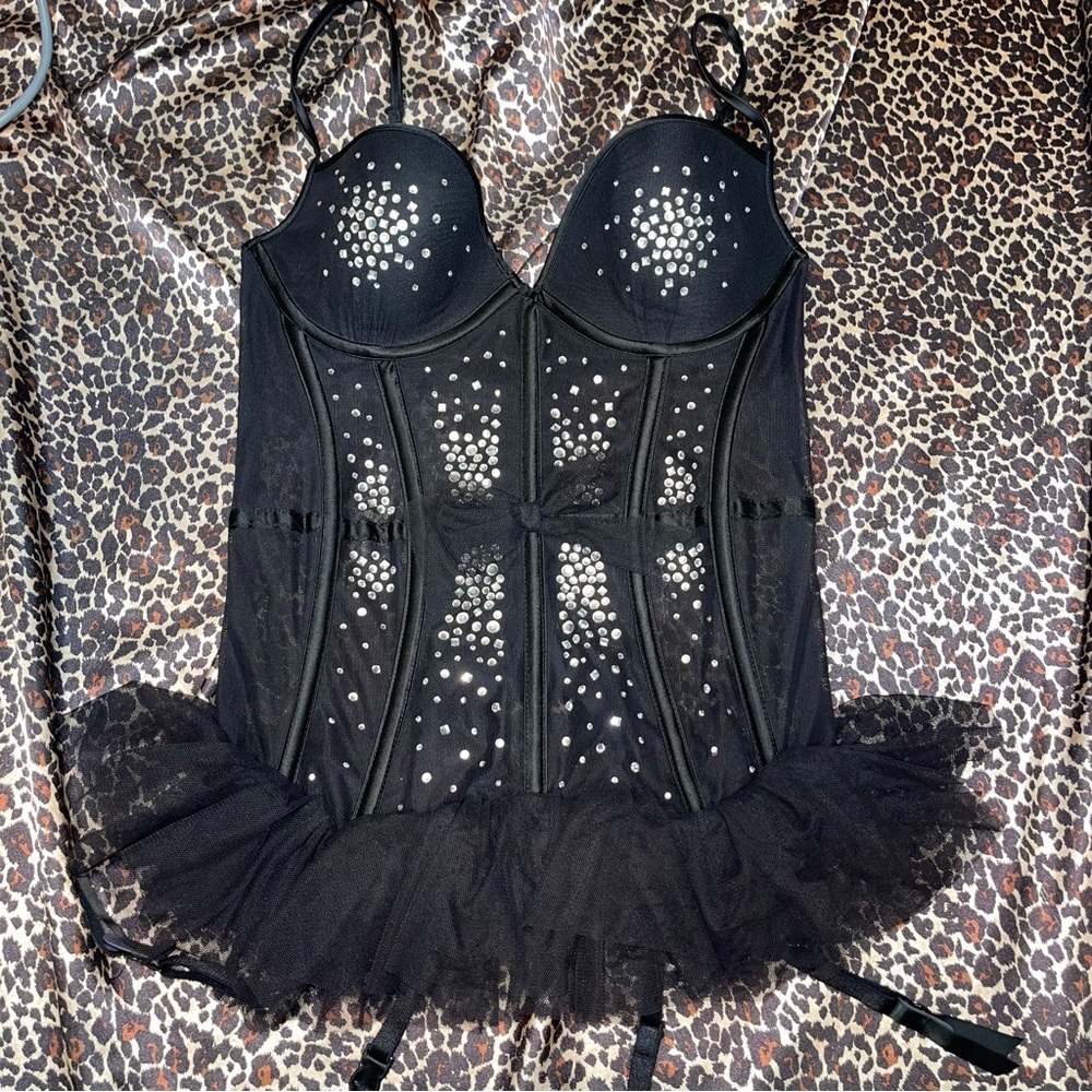 Victorias Secret Rhinestone Tutu Corset